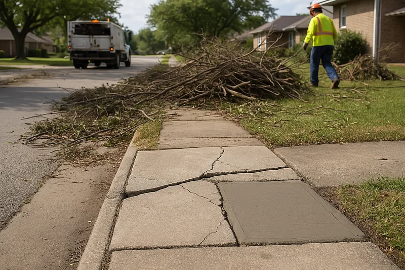 Illustration for storm damage recovery
