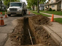Illustration for lead service lines