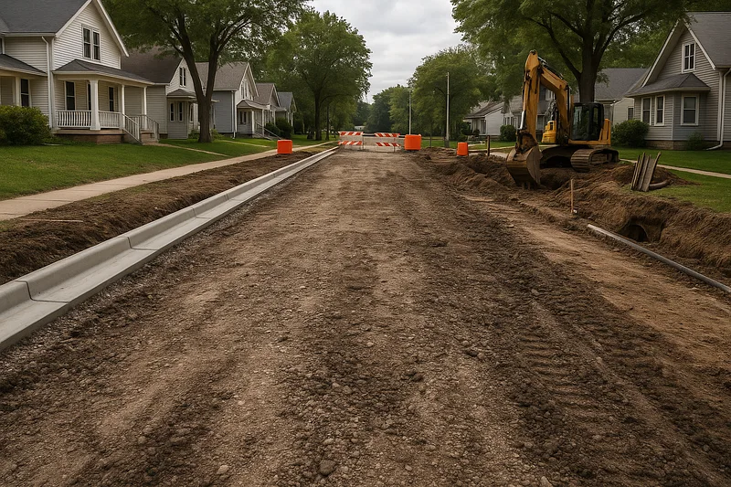 Illustration for street reconstruction projects