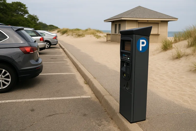 Illustration for beach parking