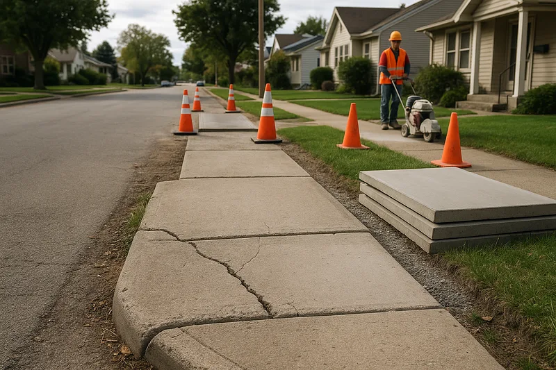 Illustration for sidewalk replacement program