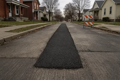 Illustration for pavement restoration